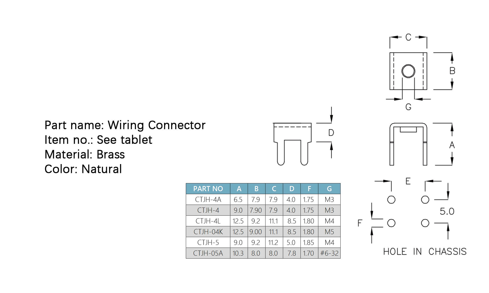 Wiring Connector CTJH-4A